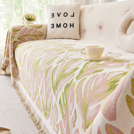 Sofa cover with floral patters