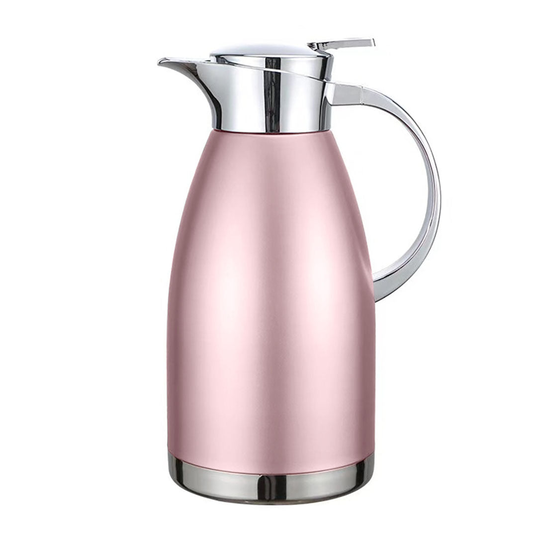 Soga Premium 1.8L Rose Color 3-Layer Vacuum Insulated Stainless Steel Flask Ideal for Home and Office