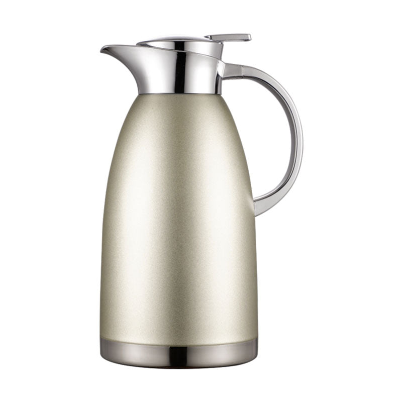 Soga Premium 2.3L Gold Color 3-Layer Vacuum Insulated Stainless Steel Flask Ideal for Home and office
