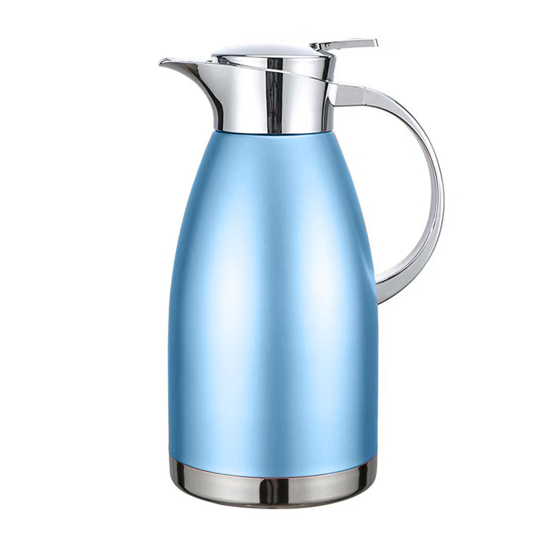 Soga Premium 1.8L Blue Color 3-Layer Vacuum Insulated Stainless Steel Flask Ideal for Home and Office