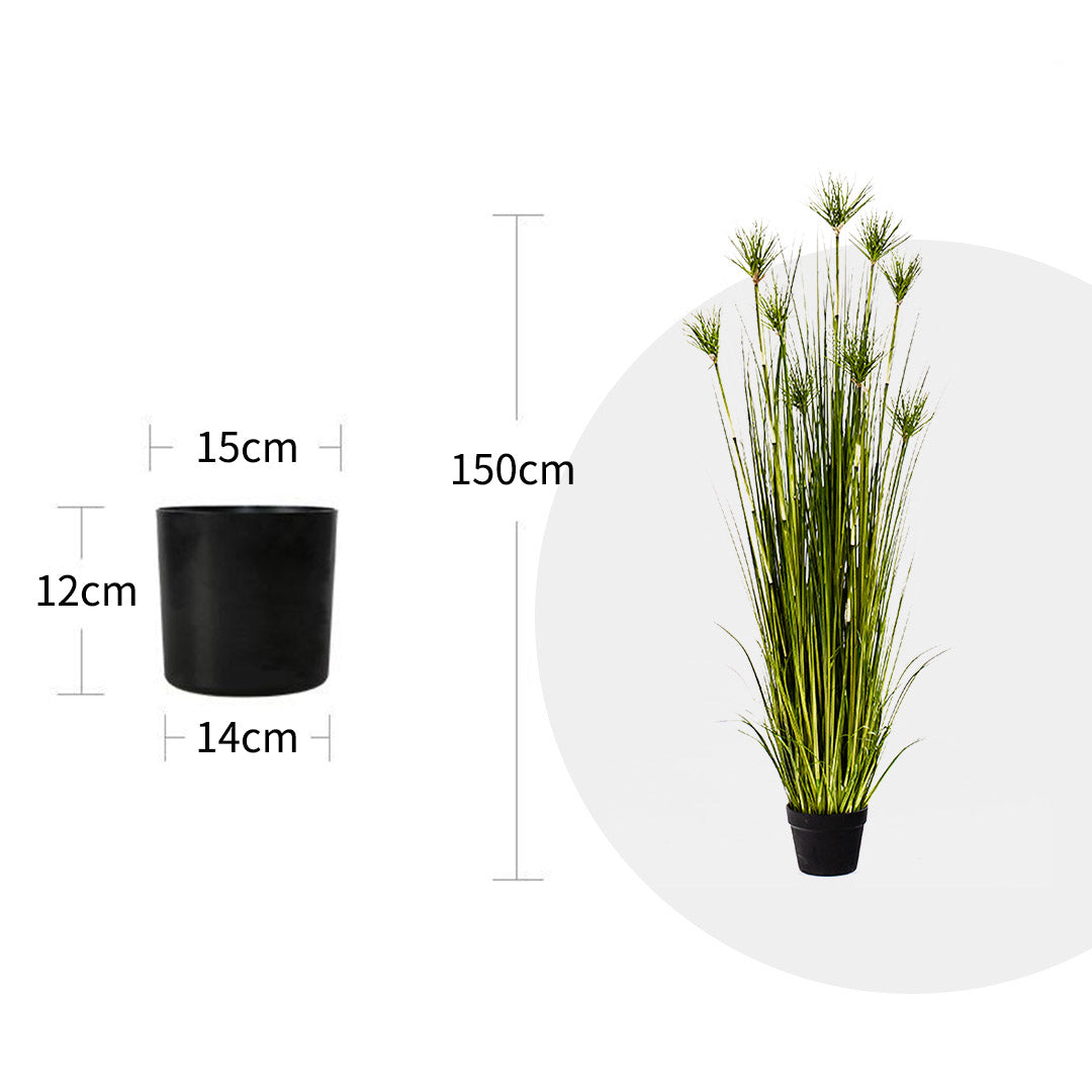 150cm Green Artificial Indoor Potted Papyrus Plant