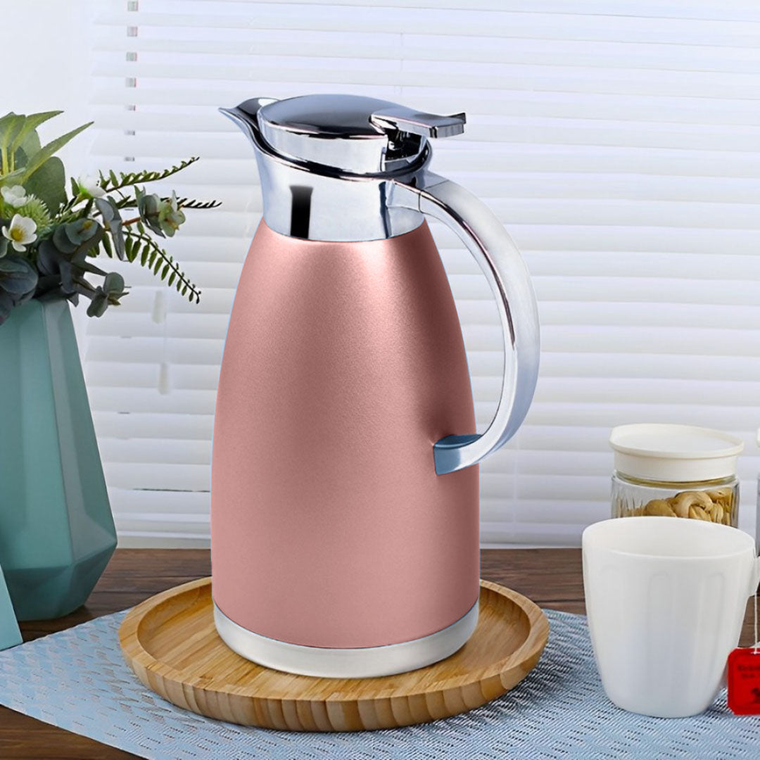 Soga Premium 2.3L Rose Color 3-Layer Vacuum Insulated Stainless Steel Flask Ideal for Home and office Office