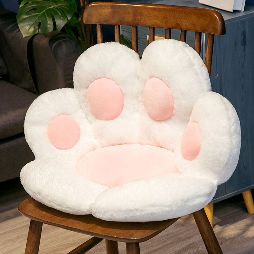 White Paw Shape Cushion