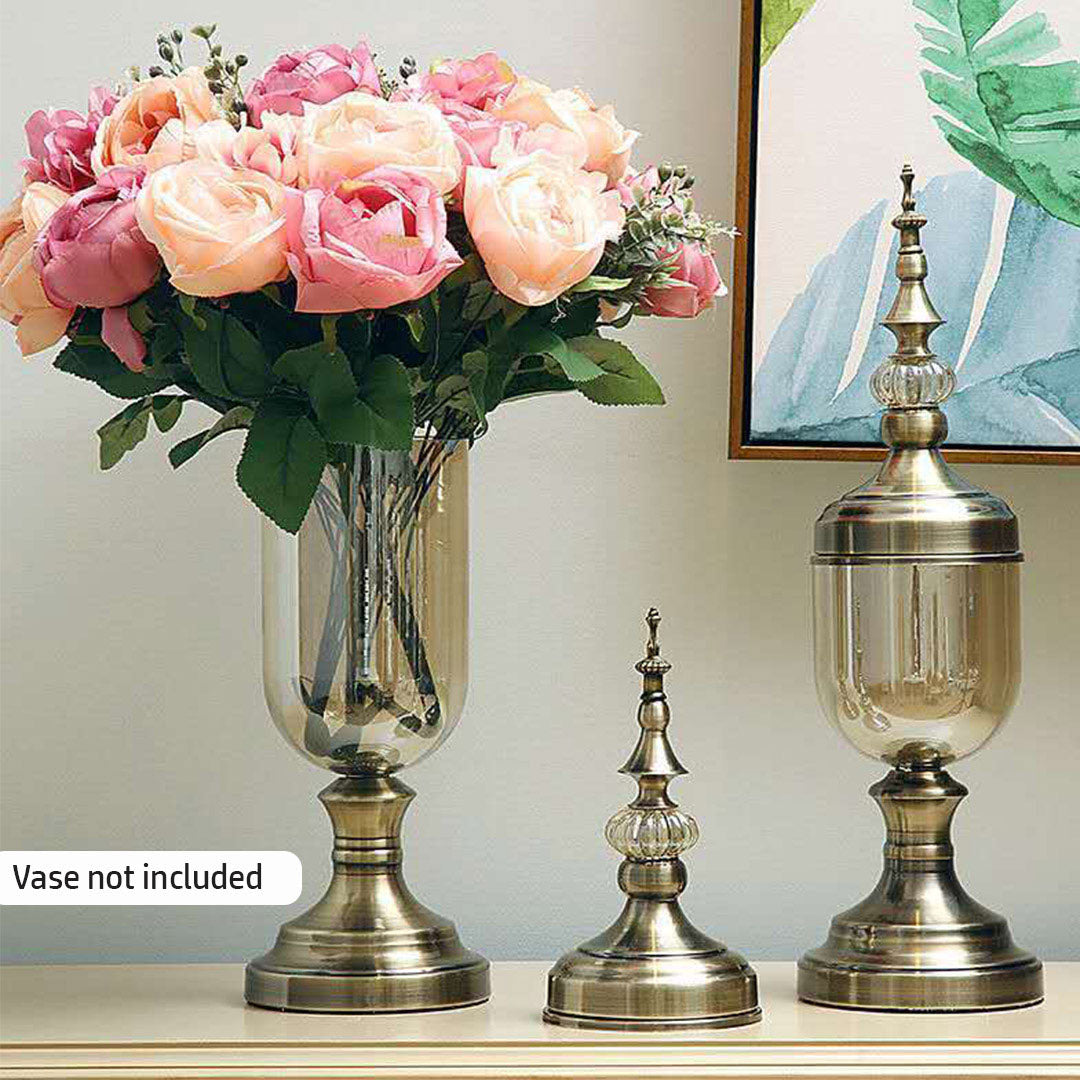 BlossomGrace 15-Head Pink Silk Rose Bouquet