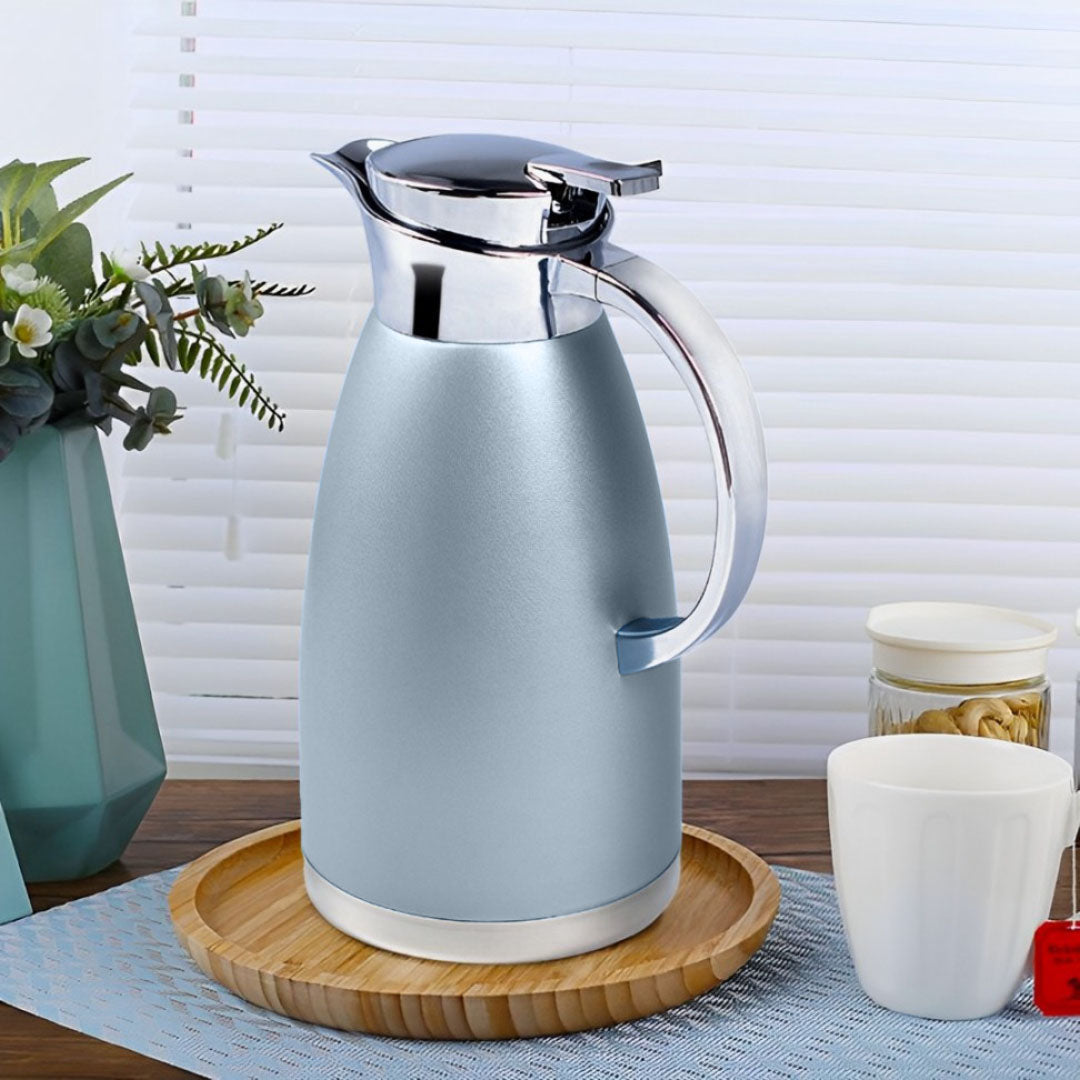 Soga Premium 2.3L Blue Color 3-Layer Vacuum Insulated Stainless Steel Flask Ideal for Home and Office