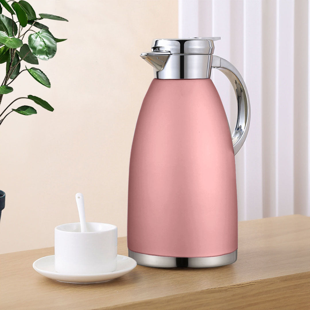 Soga Premium 2.3L Rose Color 3-Layer Vacuum Insulated Stainless Steel Flask Ideal for Home and office Office