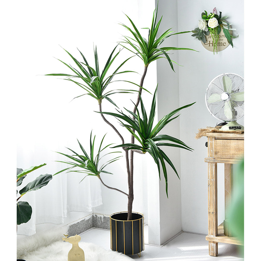 180cm Green Artificial Indoor Brazlian Iron Tree 4 Heads