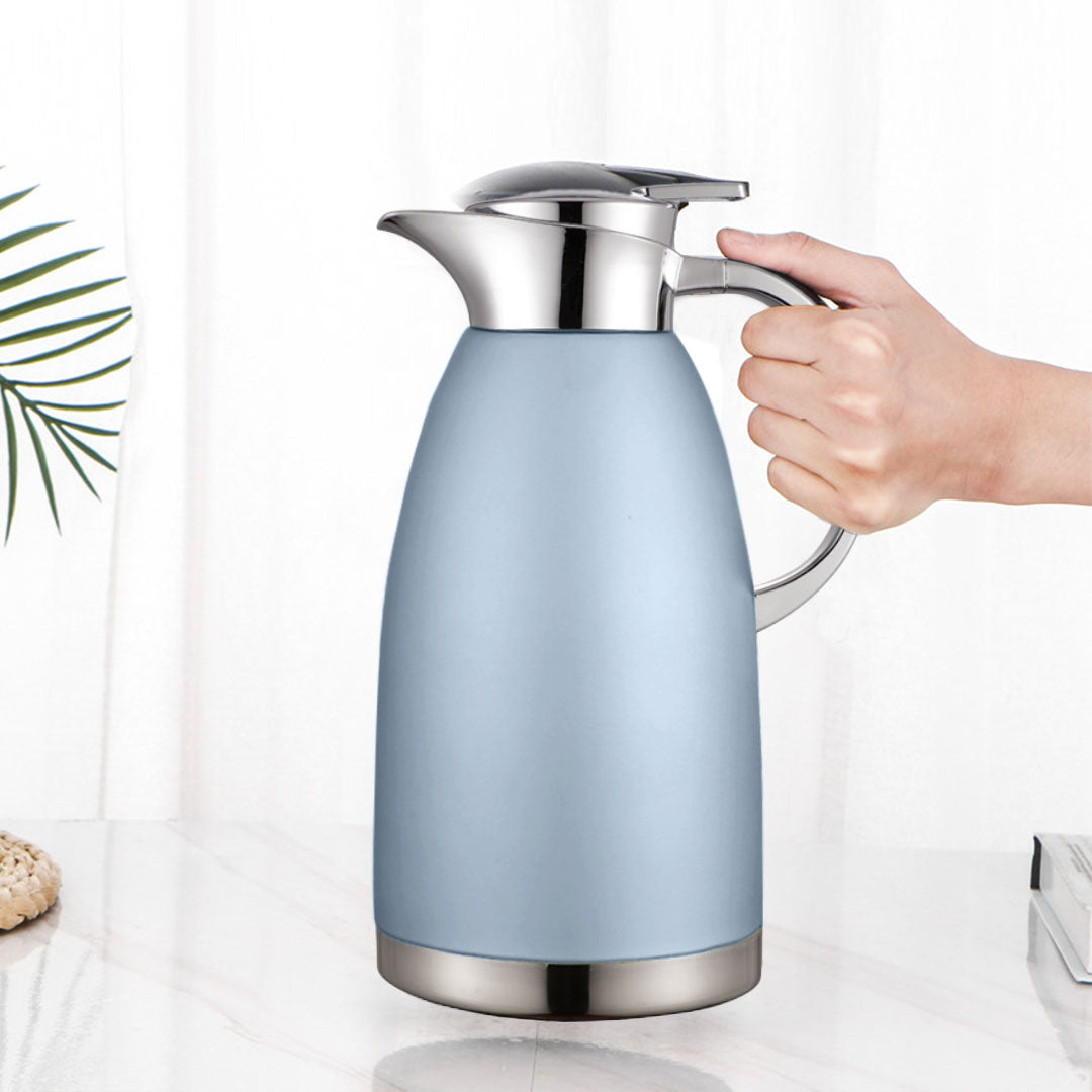 Soga Premium 2.3L Blue Color 3-Layer Vacuum Insulated Stainless Steel Flask Ideal for Home and Office