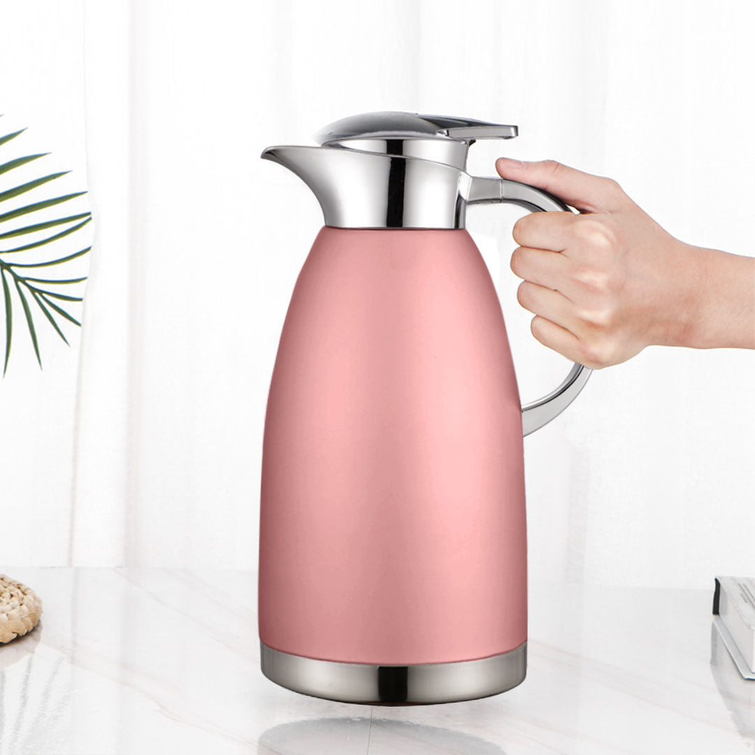 Soga Premium 2.3L Rose Color 3-Layer Vacuum Insulated Stainless Steel Flask Ideal for Home and office Office