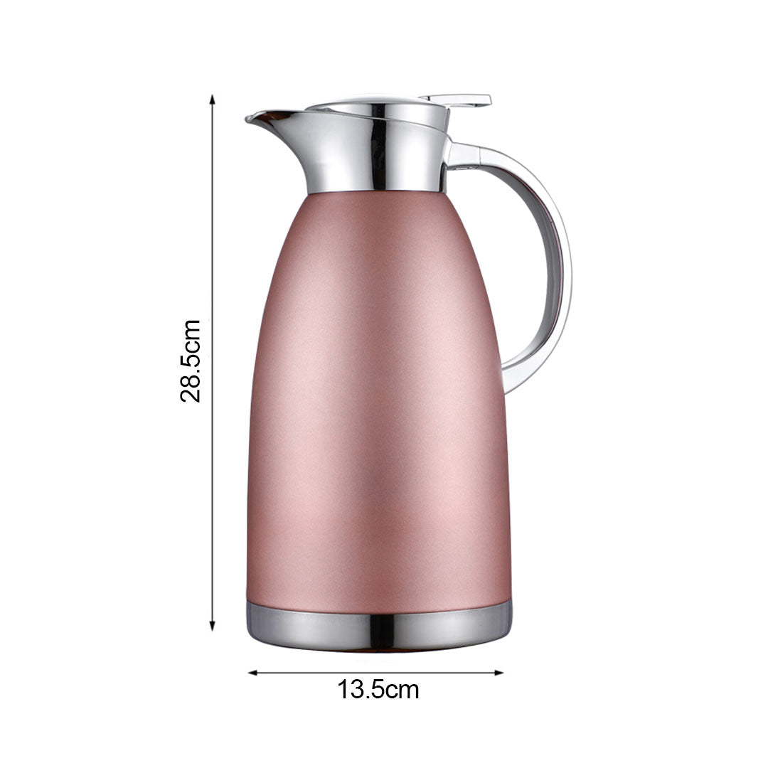 Soga Premium 2.3L Rose Color 3-Layer Vacuum Insulated Stainless Steel Flask Ideal for Home and office Office