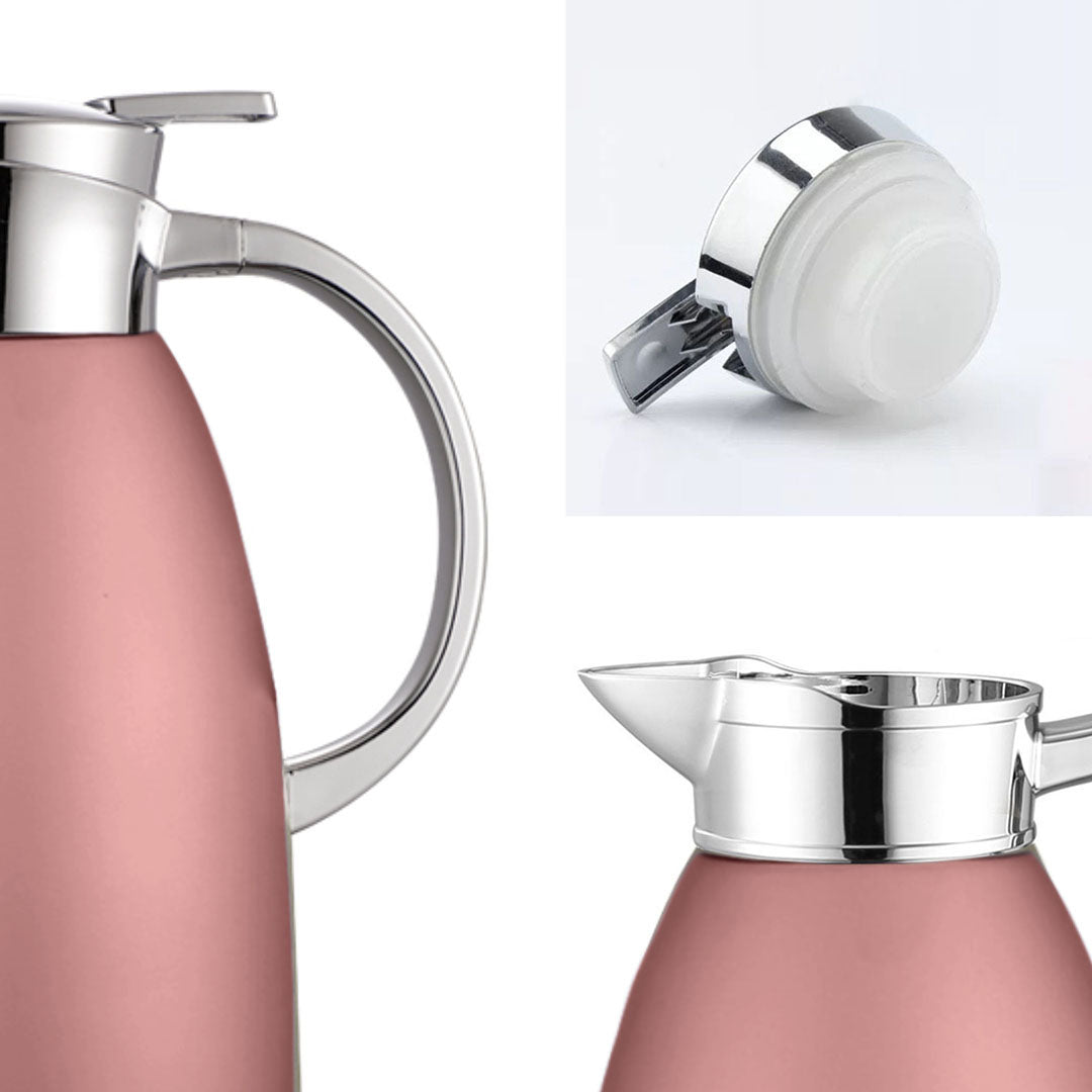 Soga Premium 2.3L Rose Color 3-Layer Vacuum Insulated Stainless Steel Flask Ideal for Home and office Office