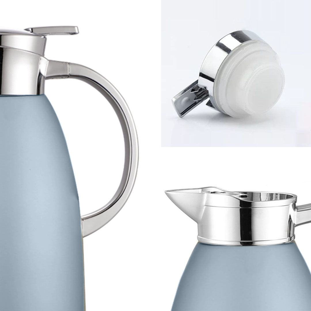Soga Premium 2.3L Blue Color 3-Layer Vacuum Insulated Stainless Steel Flask Ideal for Home and Office