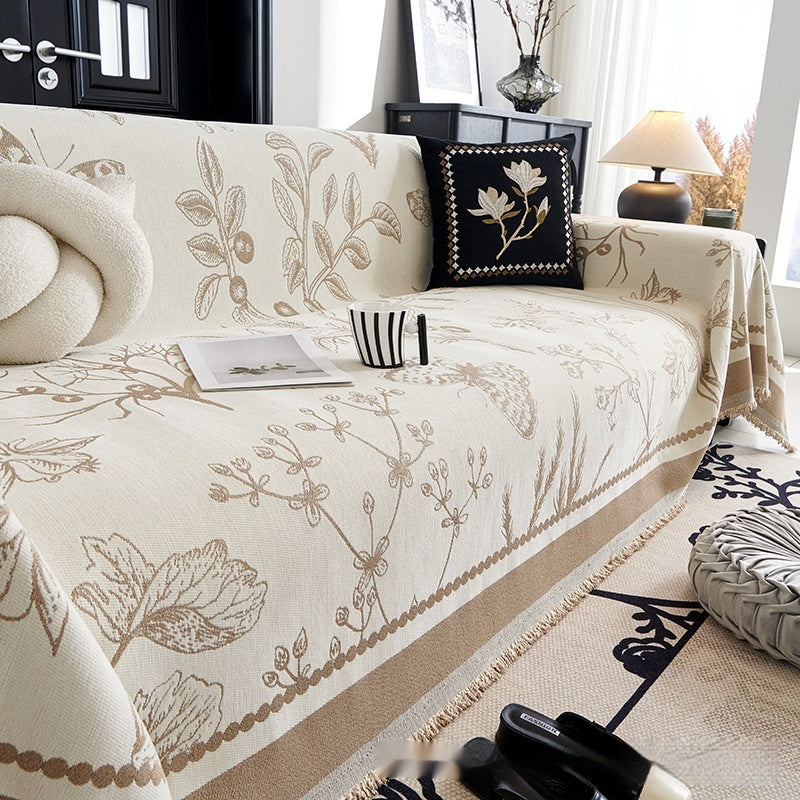 MuMold – Modern Chenille Sofa Towel with Anti-Slip Backing