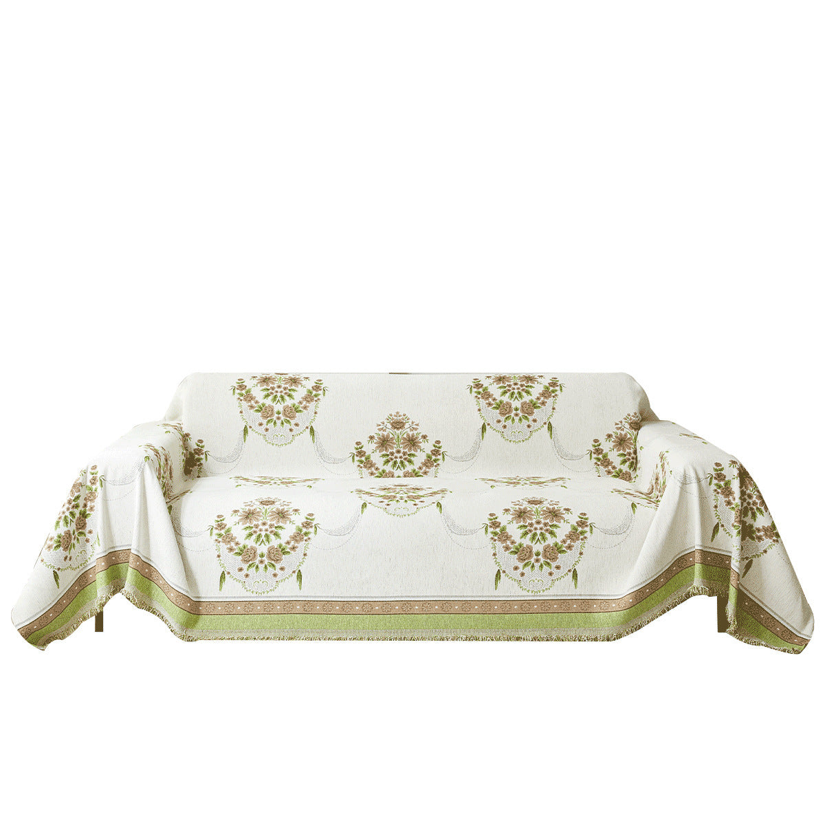 Velvet Era – Retro Chenille Sofa Cover
