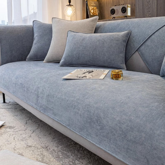 Gray-Blue Sofa Cover 