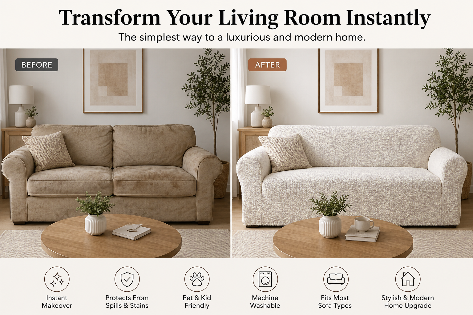 How Luxury Sofa Covers Can Transform Your Living Room Instantly | Modern Home Décor Australia