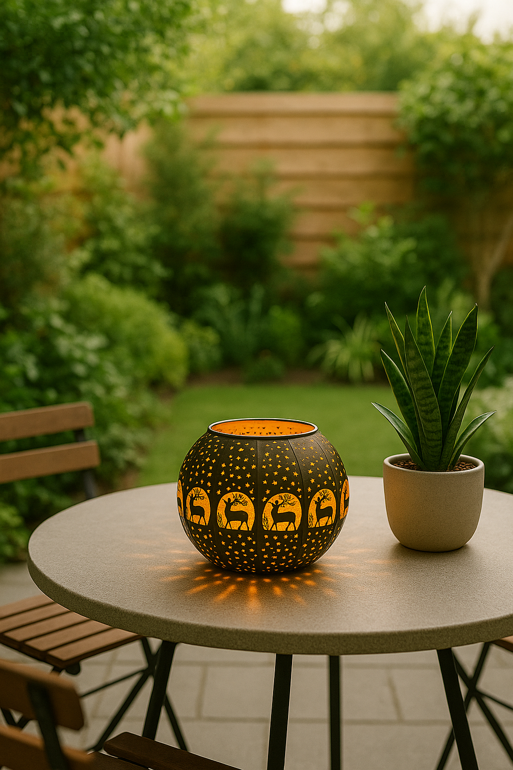 Etched Brass Lamp for sale in Australia