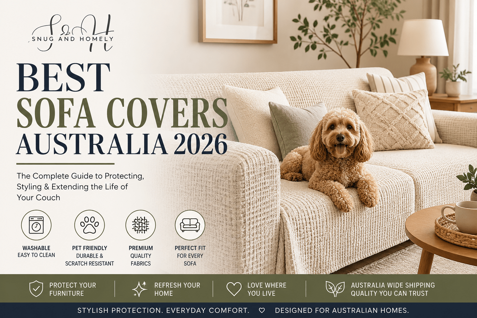 Best Sofa Covers Australia 2026 | Complete Buying Guide - Snug & Homely