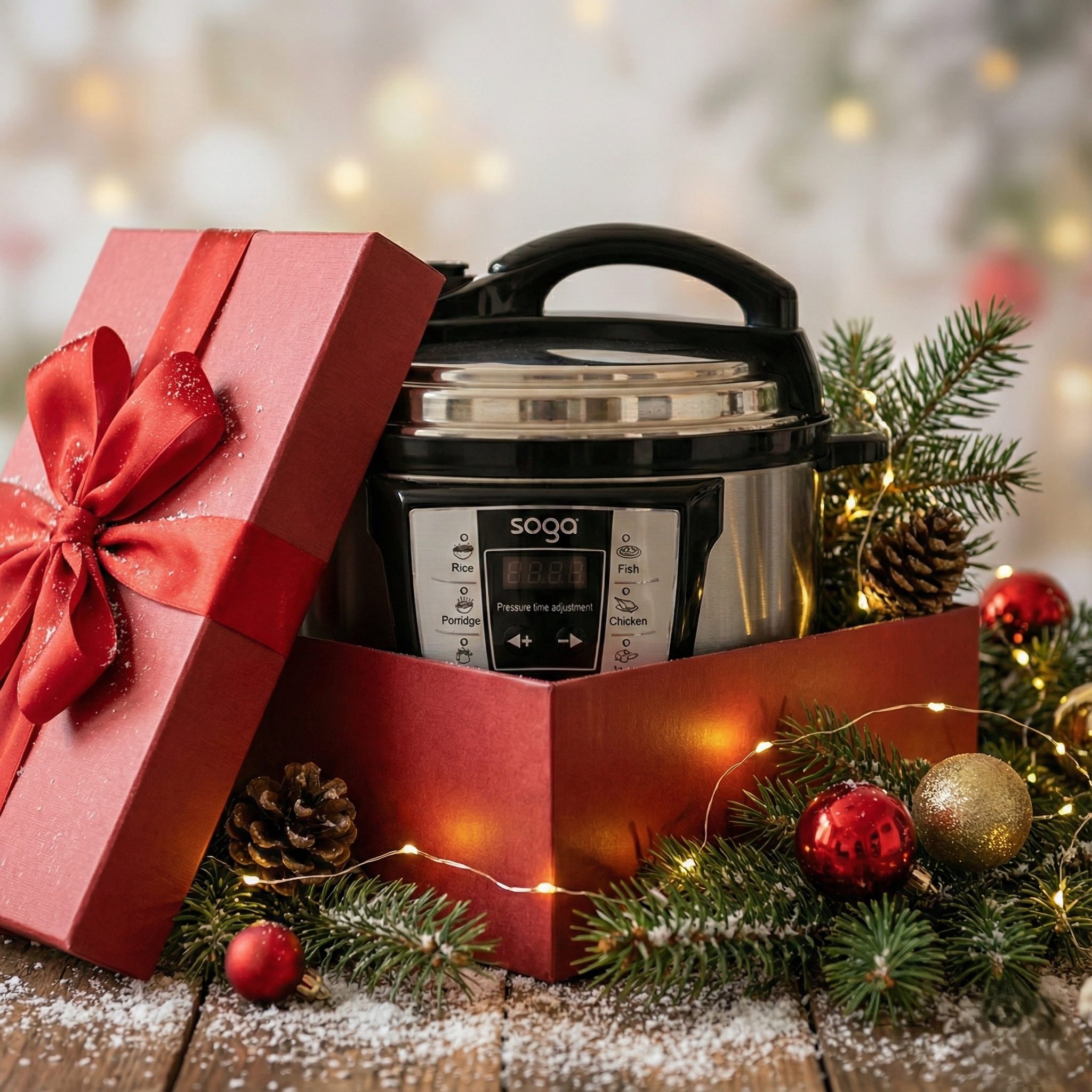 SOGA Electric Stainless Steel Pressure Cooker 10L — Speed & Smart Cooking for Modern Homes