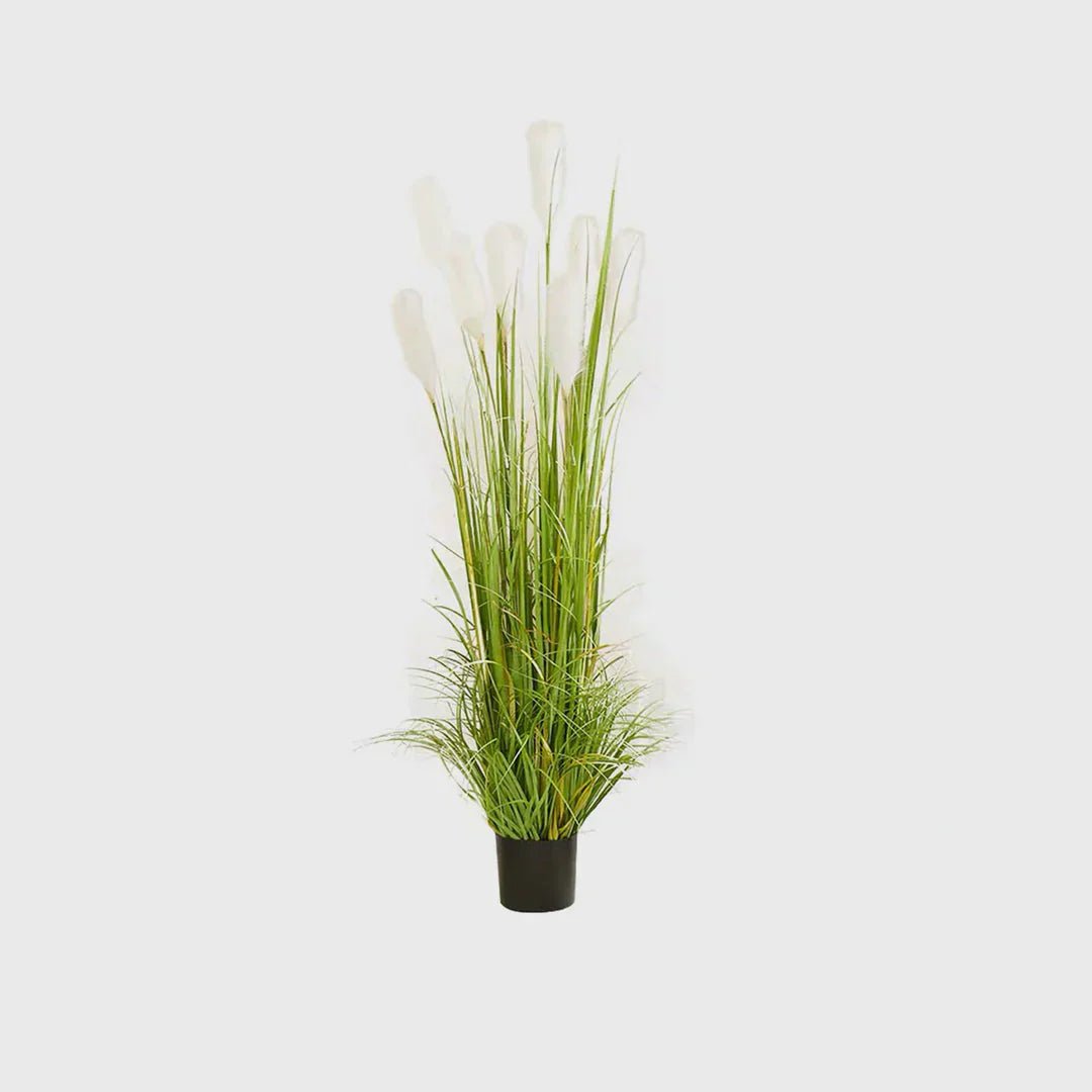 Office Decor Revamp: The Benefits of Adding an Artificial Reed Grass Tree to Your Workspace - Snug & Homely