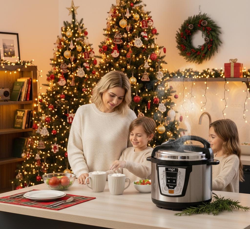 SOGA Electric Stainless Steel Pressure  Cooker 10L -The Ultimate Kitchen Companion - Snug & Homely
