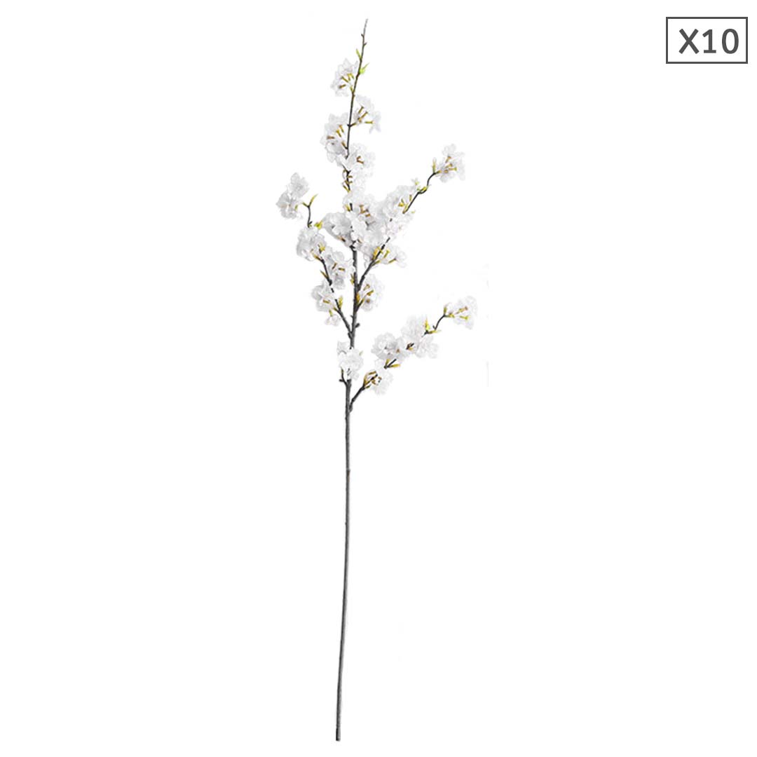 PureBloom White Cherry Blossom Silk Bouquet