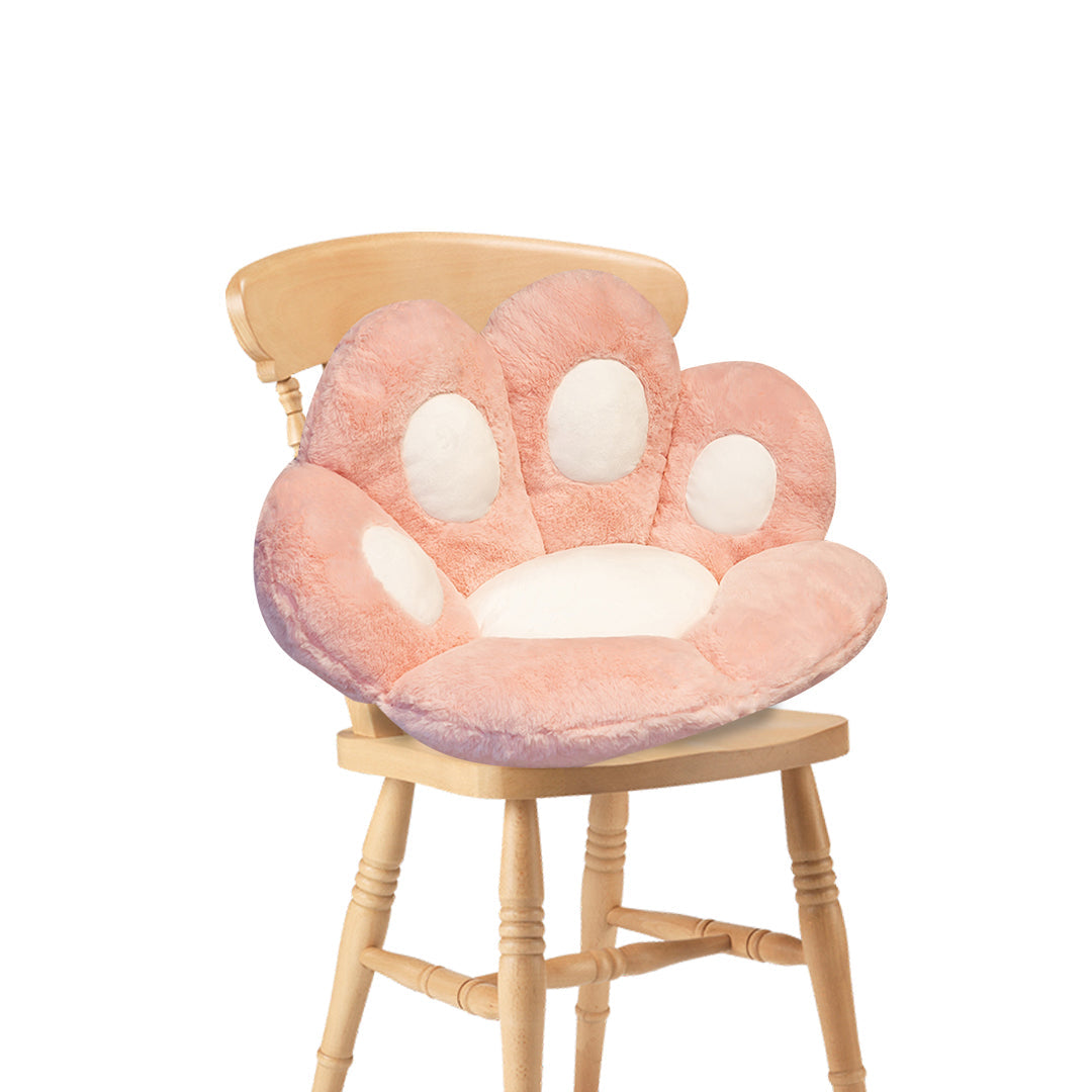 Pink Paw Shape Cushion