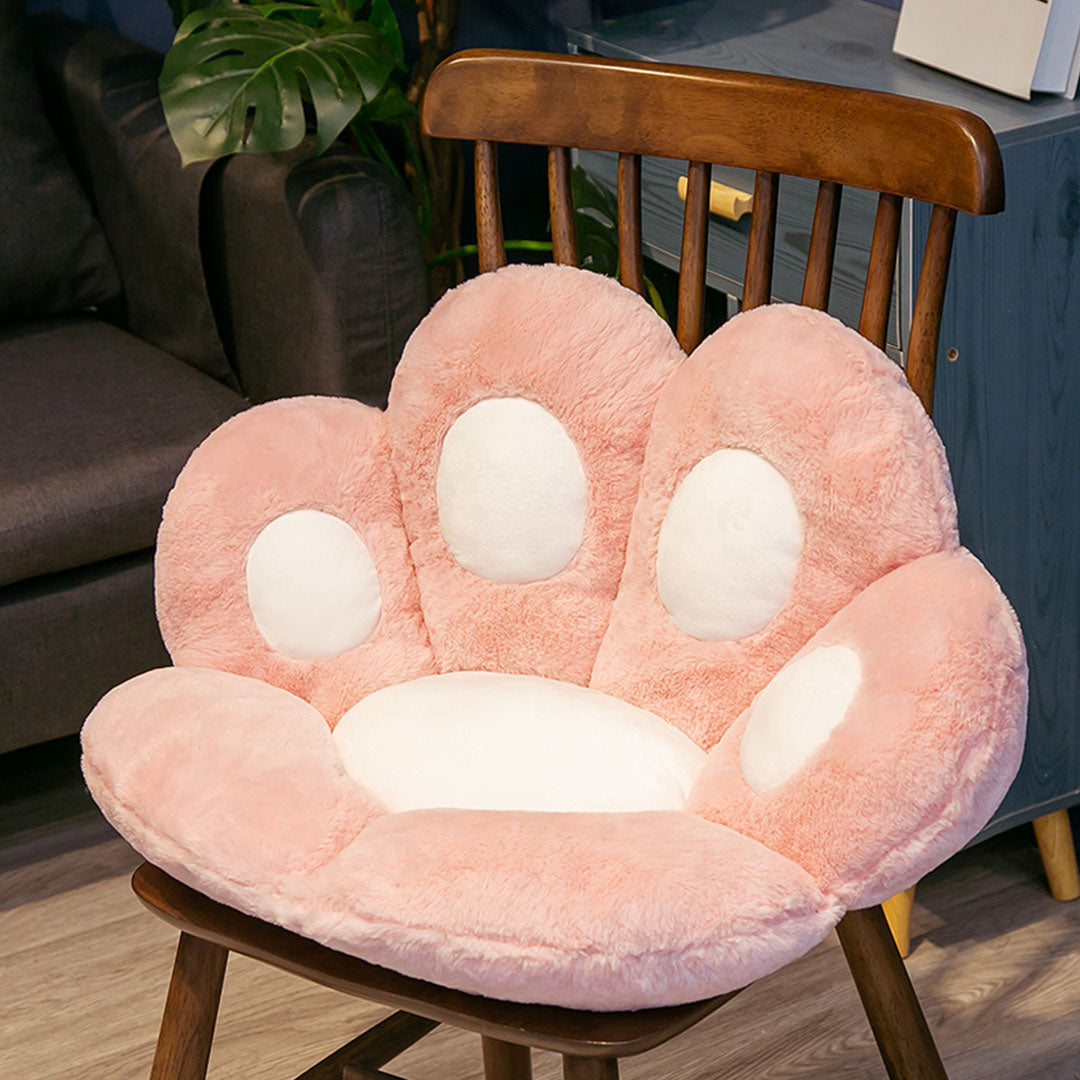 Pink Paw Shape Cushion