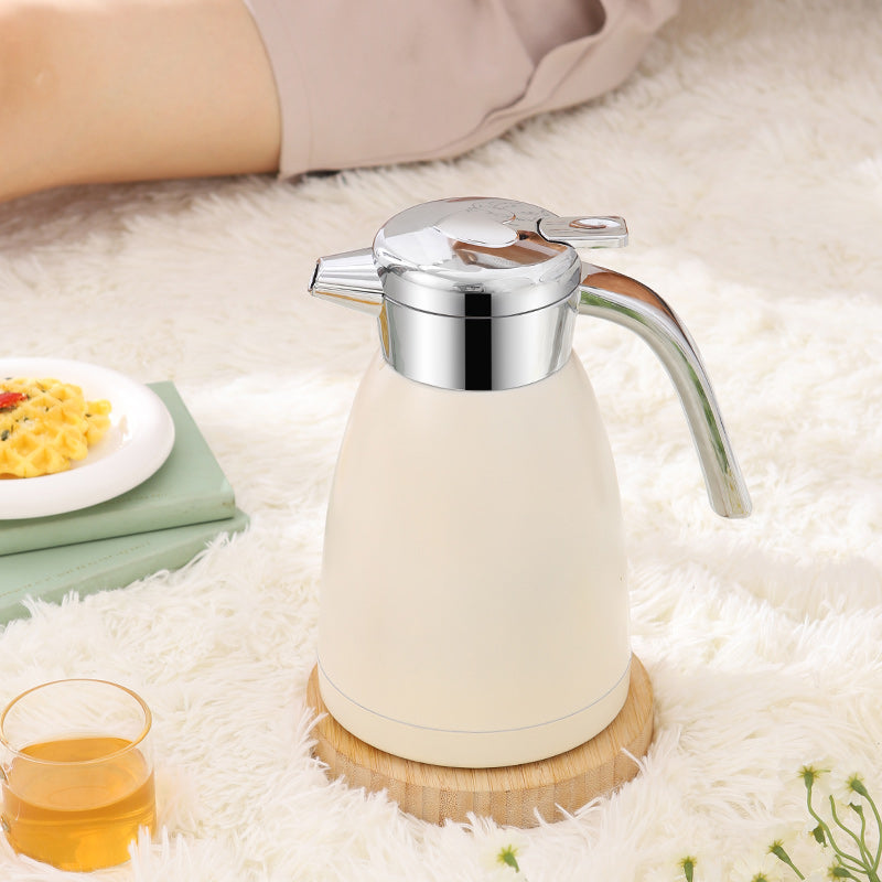 SOGA 1.2L Stainless Steel Kettle White