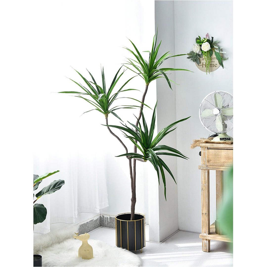 180cm Green Artificial Indoor Brazlian Iron Tree 3 Heads