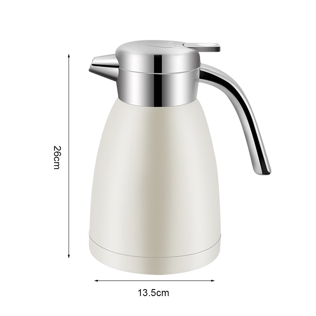 SOGA 1.8L Stainless Steel Kettle White