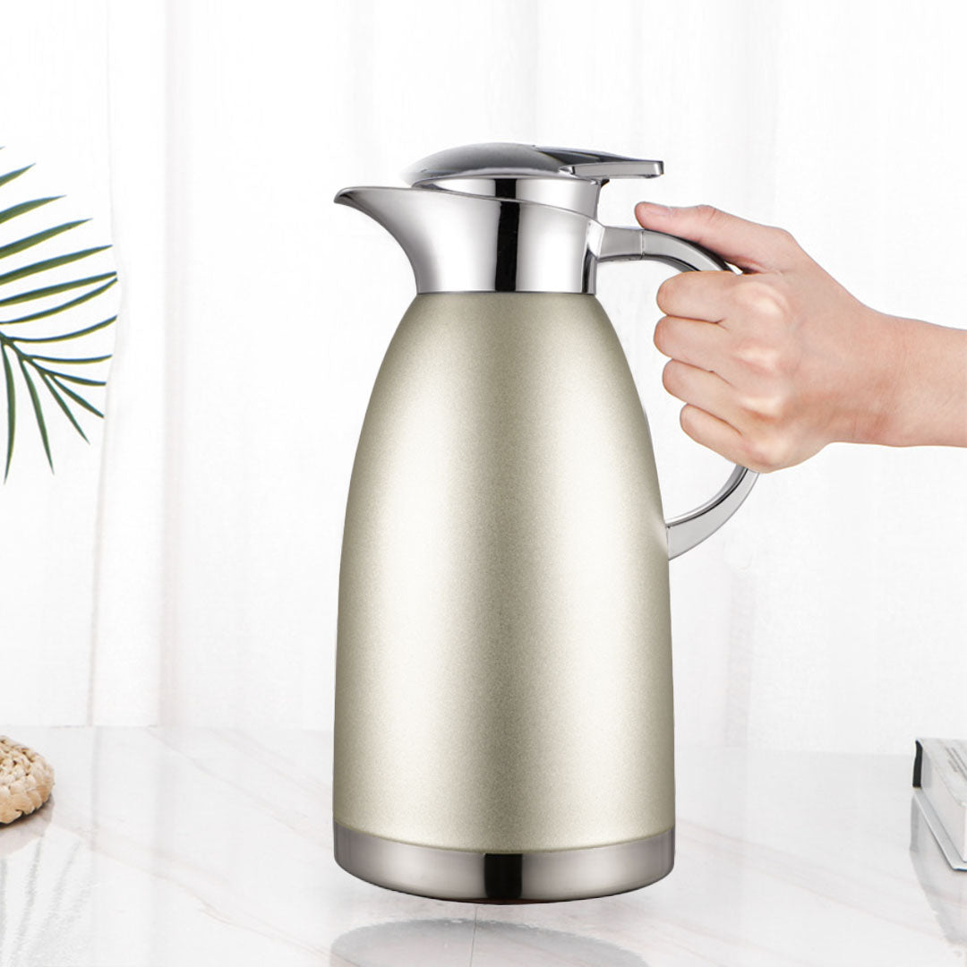 SOGA 1.8LSilver Double-Wall vacuum with 2 layers stainless steel Construction Thermal Flask