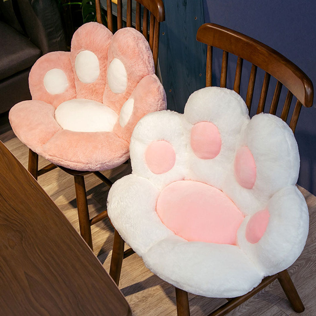 White Paw Shape Cushion