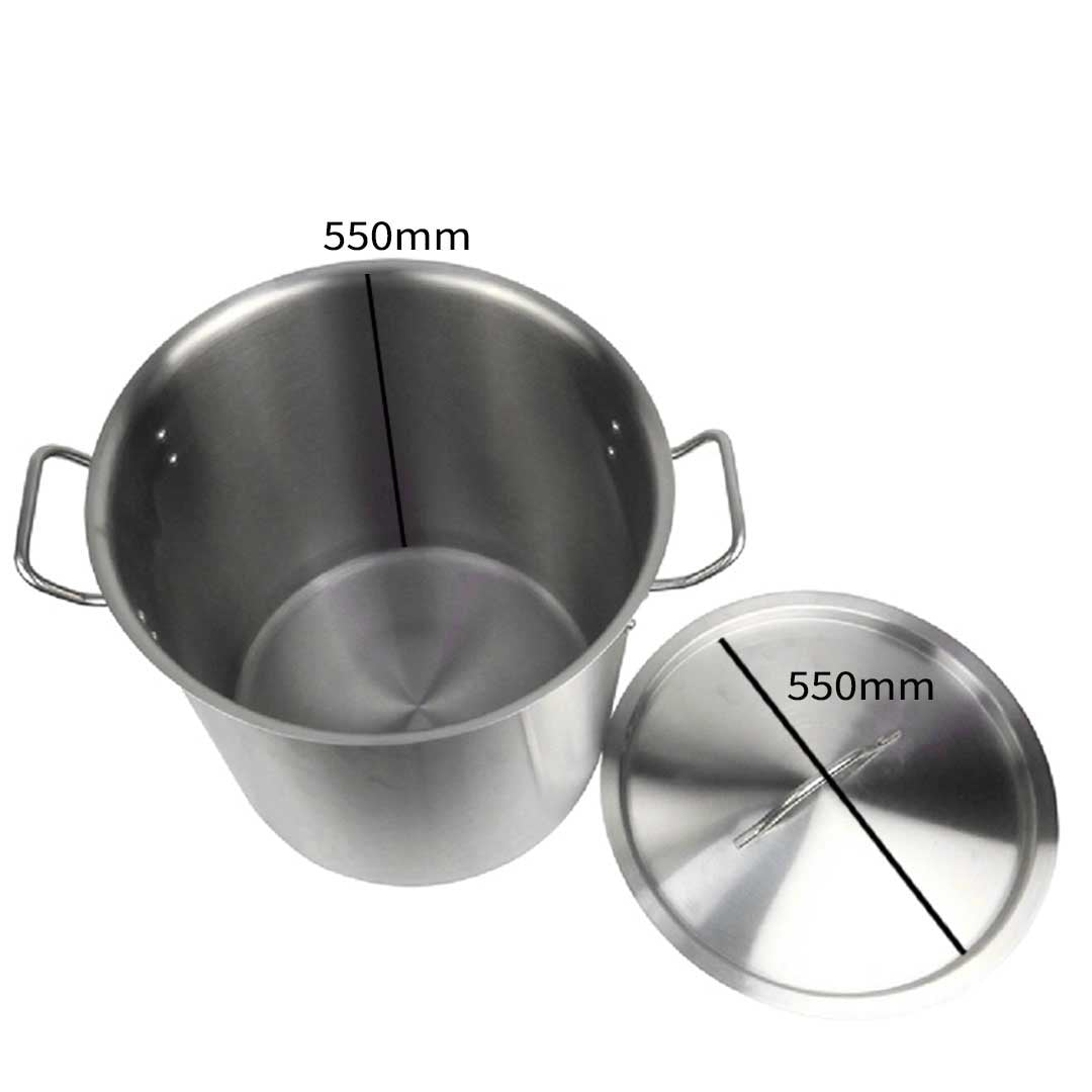 130L Top Grade 18/10 Stainless Steel Stockpot