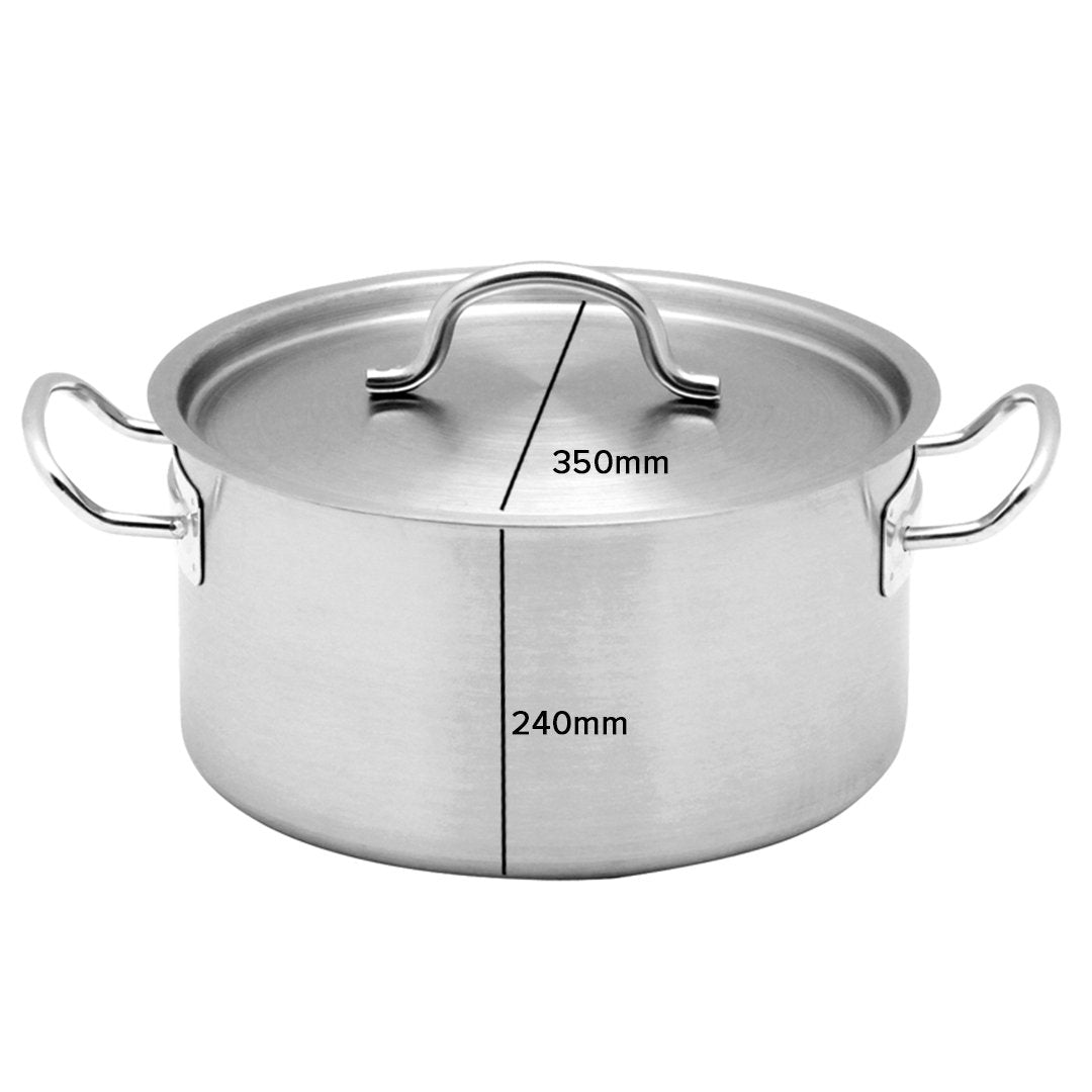 23L Top Grade 18/10 Stainless Steel Stockpot