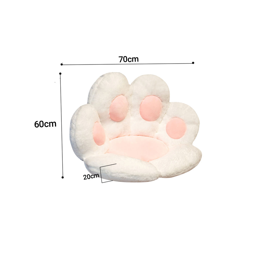 White Paw Shape Cushion