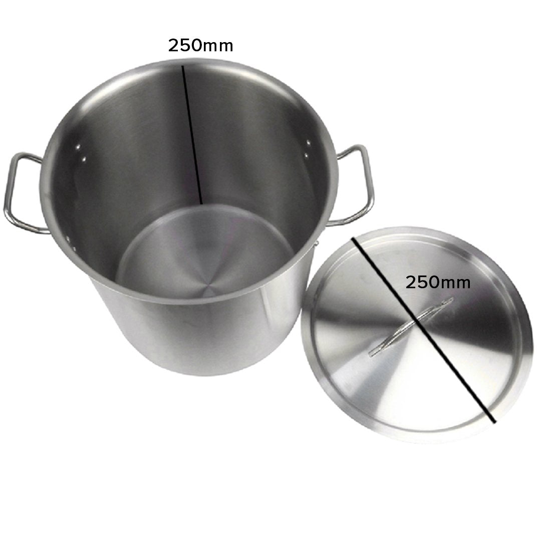 12L Top Grade 18/10 Stainless Steel Stockpot