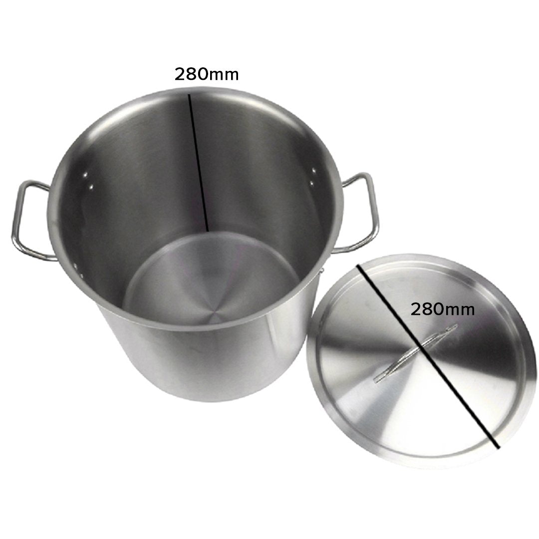 17L Top Grade 18/10 Stainless Steel Stockpot