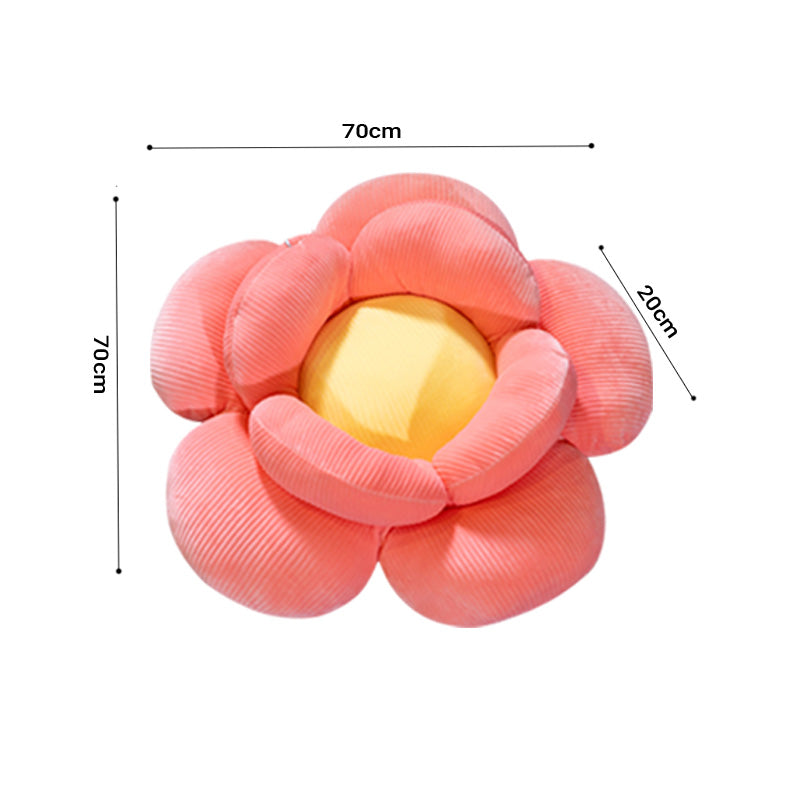 Red Double Flower Shape Cushion