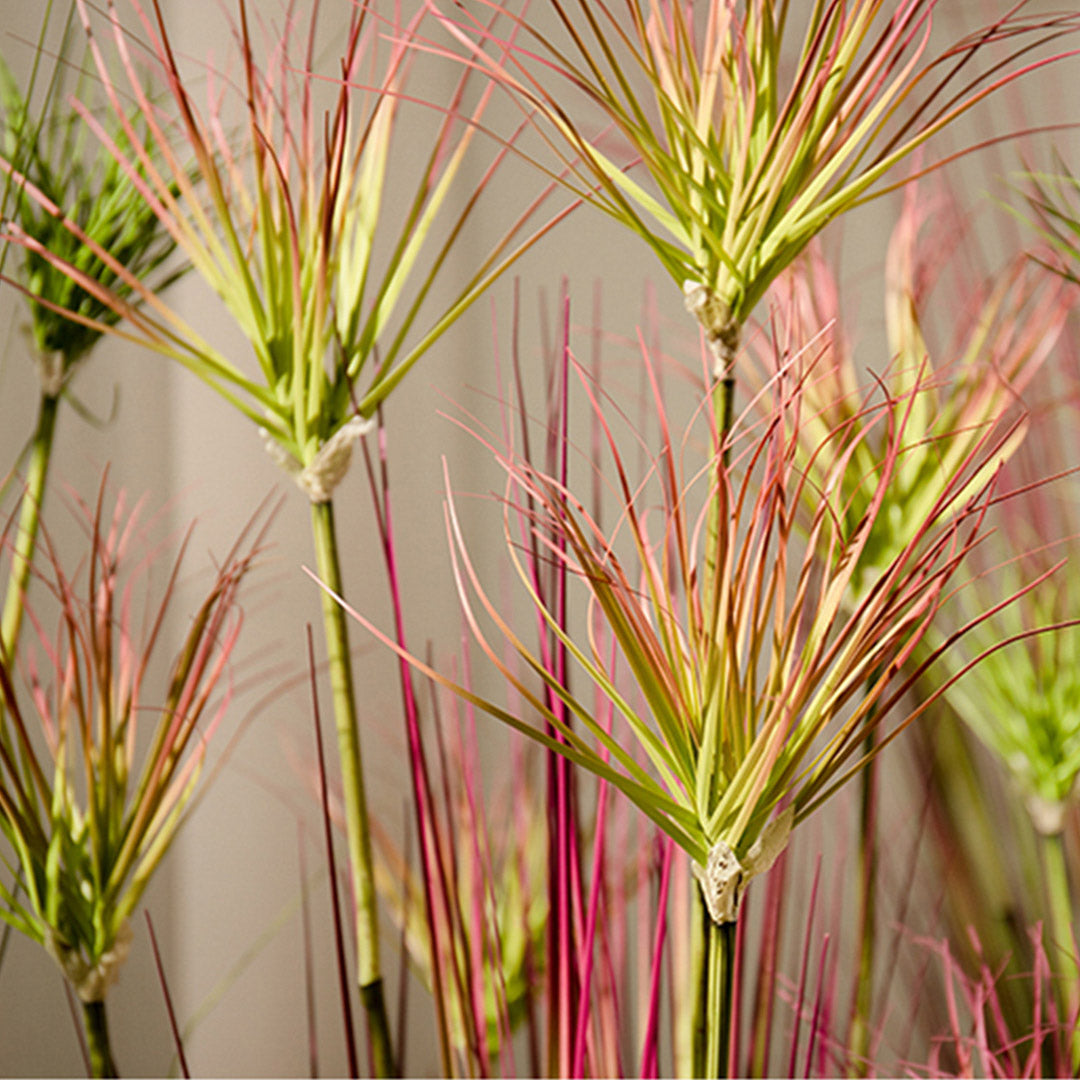 120cm Purple-Red Artificial Indoor Potted Papyrus Plant