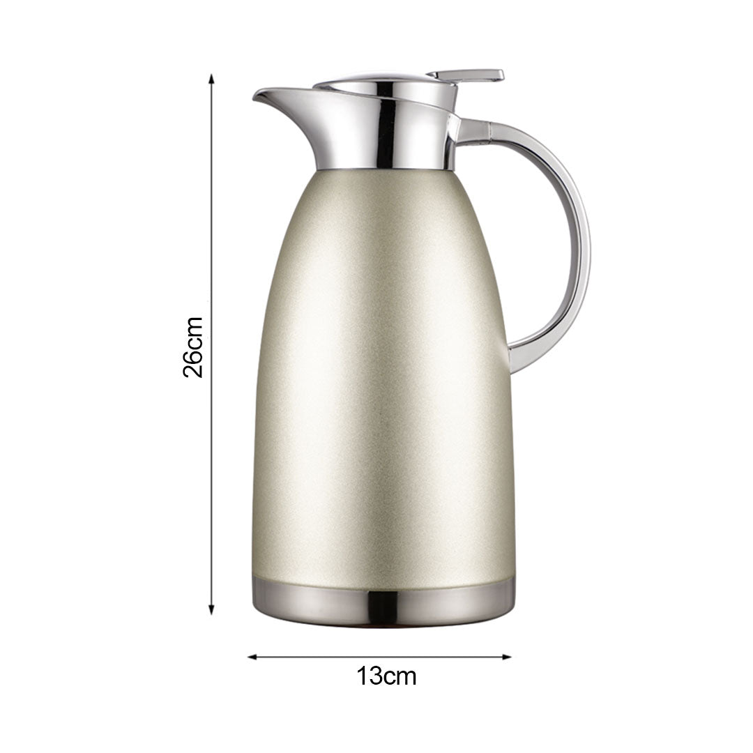 SOGA 1.8LSilver Double-Wall vacuum with 2 layers stainless steel Construction Thermal Flask