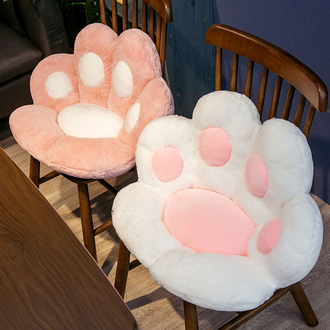 Pink Paw Shape Cushion