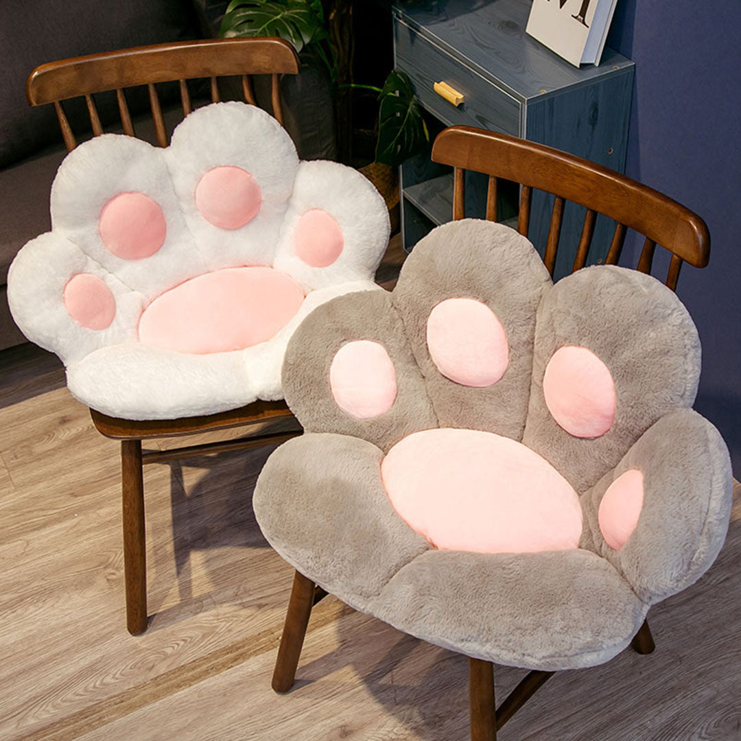 White Paw Shape Cushion