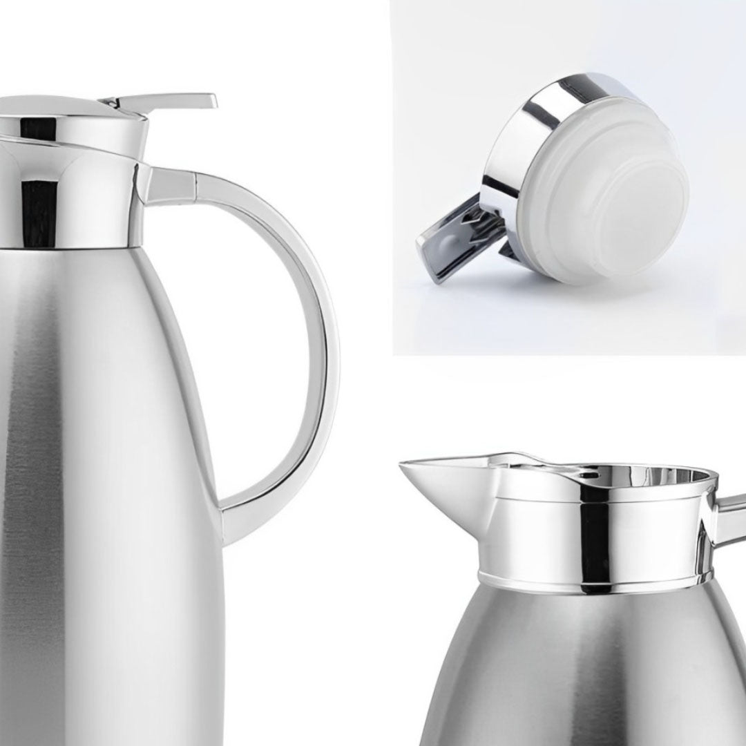 SOGA 2.3L Silver Double-Wall vacuum with 2 layers stainless steel Construction Thermal Flask