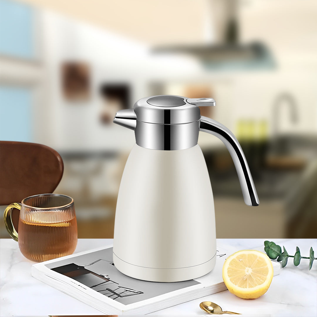 SOGA 2.2L Stainless Steel Kettle White