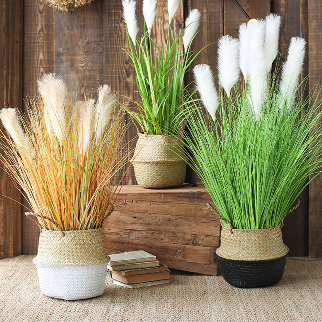 110cm Artificial Indoor Potted Reed Bulrush Grass