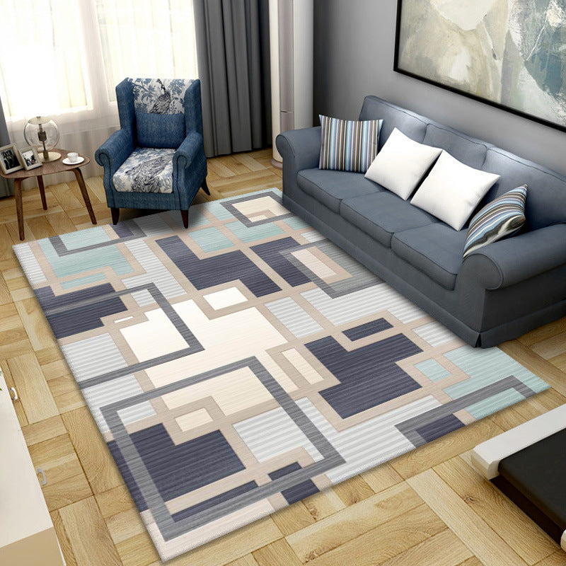 Geometric print carpets