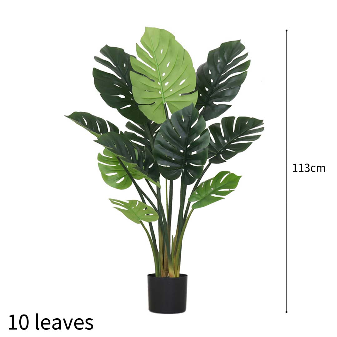 113cm Artificial Turtle Back Plant has 10 leaves