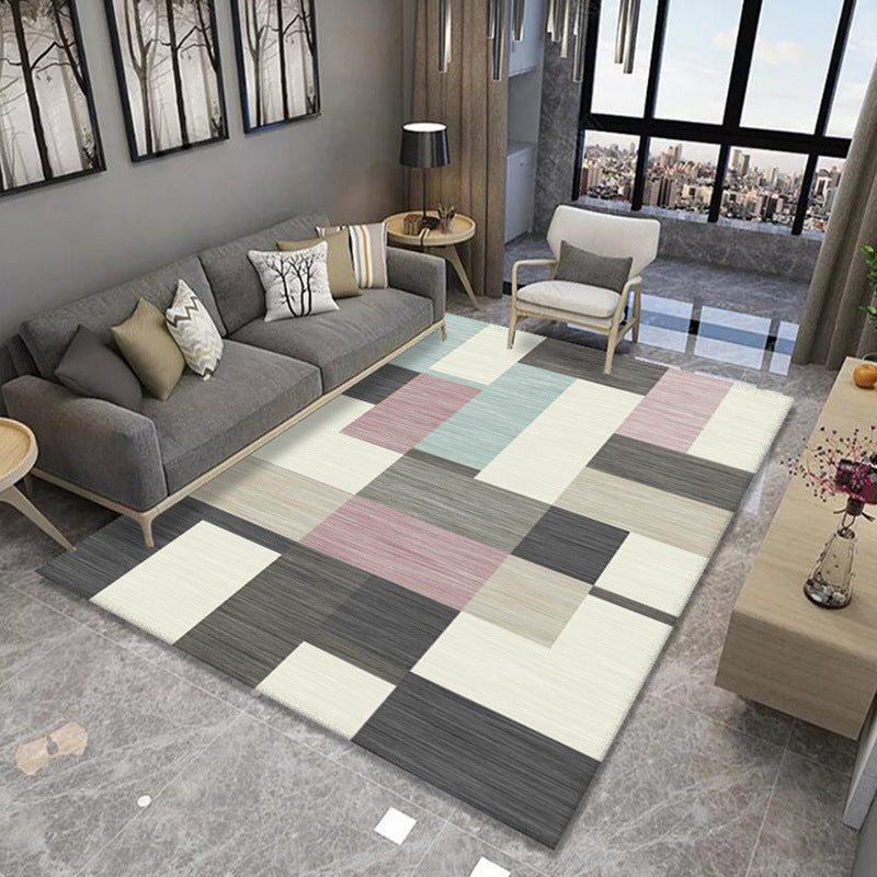 Geometric print carpets