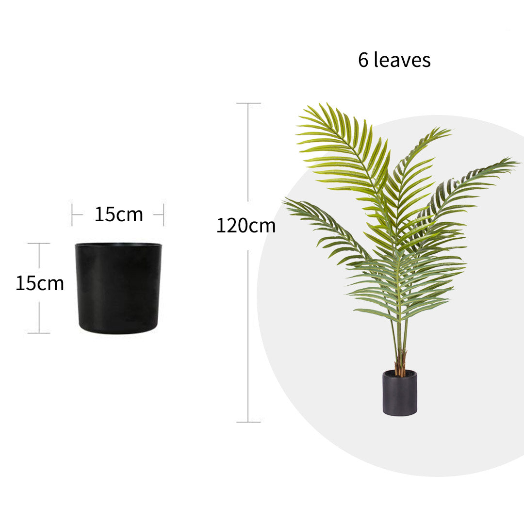 120cm Artificial Rogue Areca Palm Tree with 9 leaves and 180 cm height